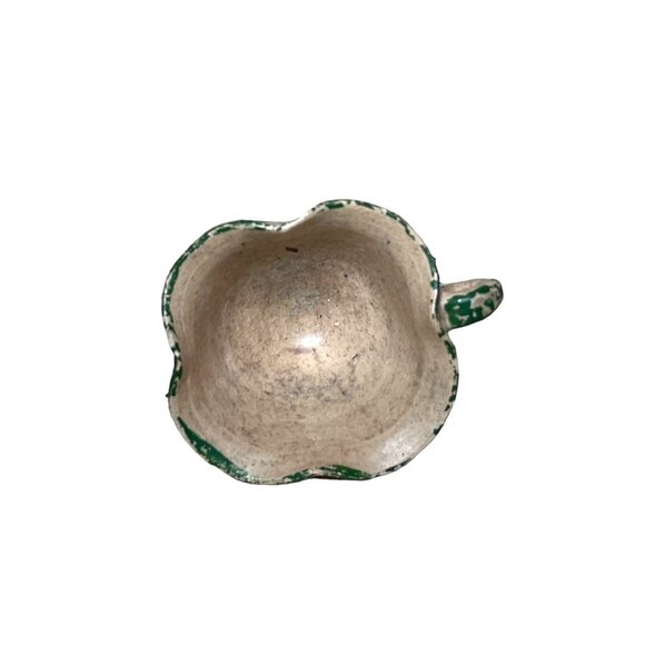 Vintage Rustic Handmade Mexican Pottery Miniature Cup & Saucer - Picture 8 of 9